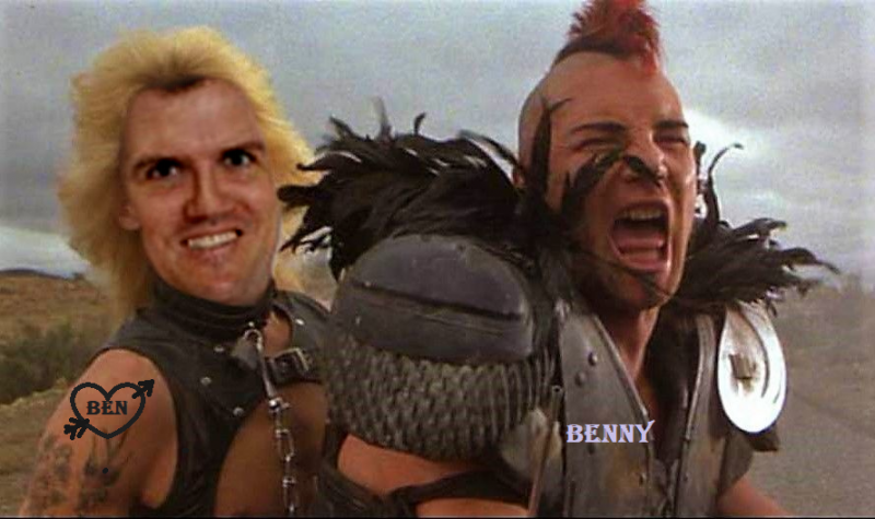Benny and Tooly road warrior.jpg