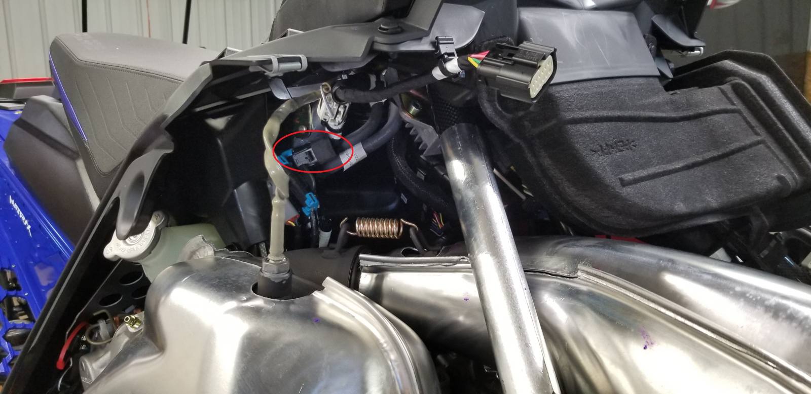 Installing heated shield plug on a Matryx Polaris