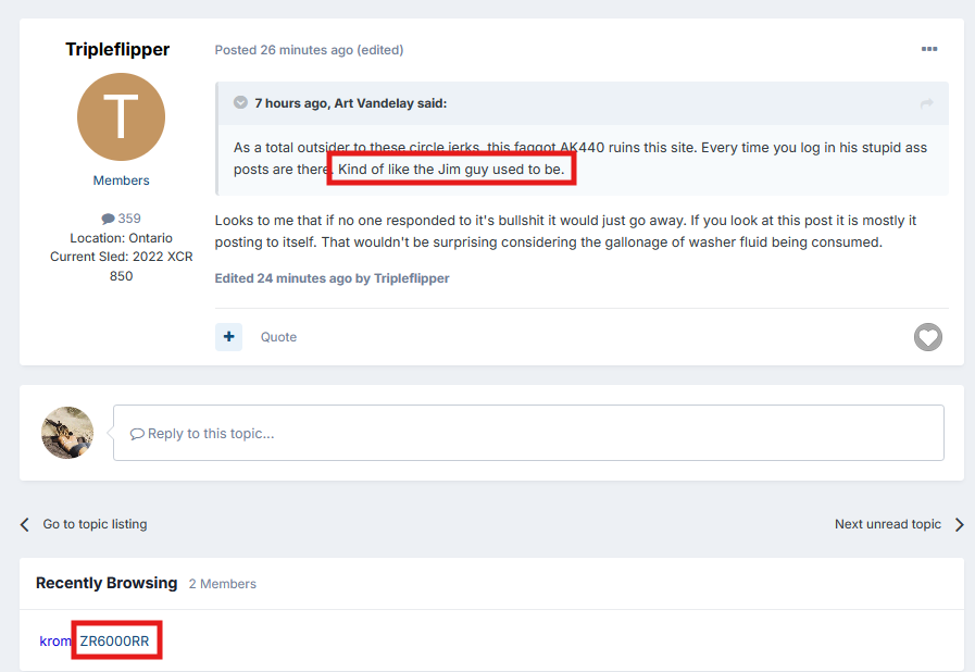 Arctic Cat parts boy says Bruce Gaspardi Sr is full of shit about snow