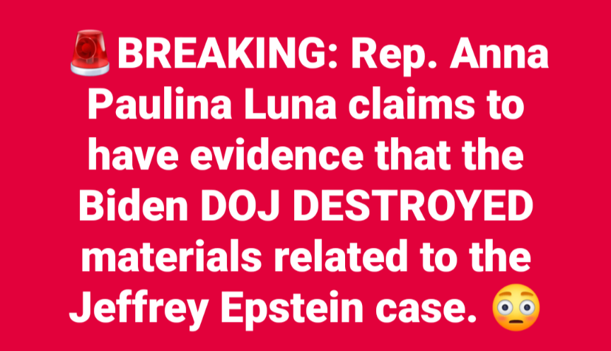 Biden administration destroyed Epstein evidence